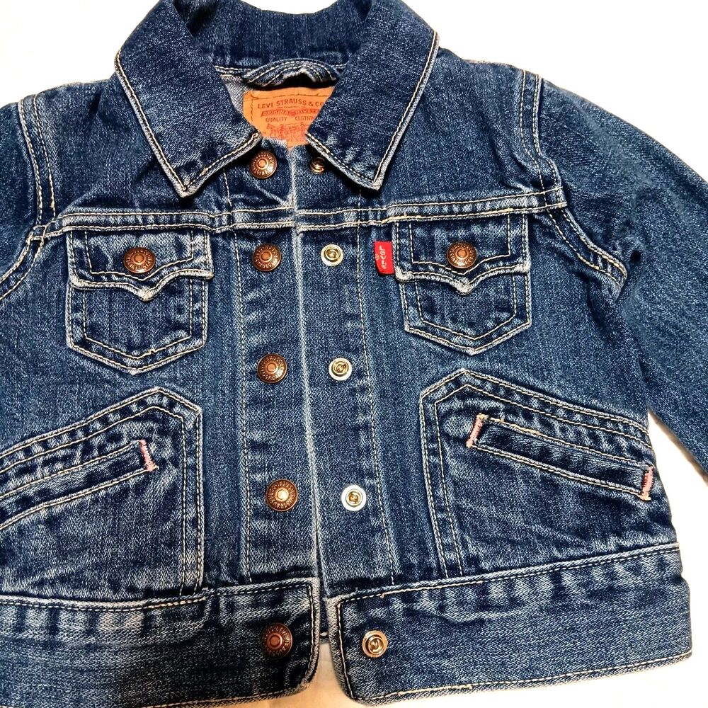 Levi’s Girl Vintage Y2K Levi’s Denim Trucker Jacket Size 3T
